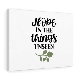 Scripture Canvas Hope In The Things Unseen Christian Bible Verse Meaningful Framed Prints, Canvas Paintings Framed Matte Canvas 20x30