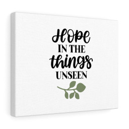 Scripture Canvas Hope In The Things Unseen Christian Bible Verse Meaningful Framed Prints, Canvas Paintings Framed Matte Canvas 16x24