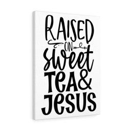 Scripture Canvas Tea And Jesus Christian Meaningful Framed Prints, Canvas Paintings Framed Matte Canvas 32x48