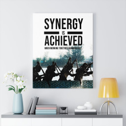 Trader Synergy is Achieved Wall Street Trading Quote-Money Motivation Framed Prints, Canvas Paintings Wrapped Canvas 12x16