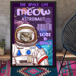Vhh 11 Cat Lovers The Scape Cat Lost In Space Personalized Canvas Framed Matte Canvas 8x10