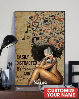 Black Queen Music Wall Arts Personalized Custom Gift Idea Birthday Framed Prints, Canvas Paintings Framed Matte Canvas 8x10