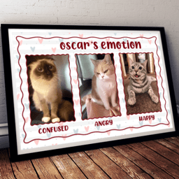 Pet Lovers Pet Emotion Personalized Framed Prints, Canvas Paintings Wrapped Canvas 8x10