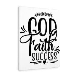 Scripture Canvas God Faith Success Christian Meaningful Framed Prints, Canvas Paintings Wrapped Canvas 8x10