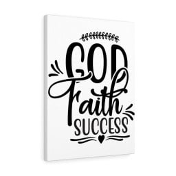 Scripture Canvas God Faith Success Christian Meaningful Framed Prints, Canvas Paintings Wrapped Canvas 12x16