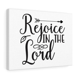 Scripture Canvas Rejoice In The World Christian Meaningful Framed Prints, Canvas Paintings Framed Matte Canvas 20x30