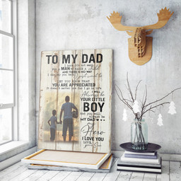 Personalized Canvas Painting, Canvas Hanging Gift For Dad, You Will Always Be My Dad My Hero Framed Prints, Canvas Paintings Framed Matte Canvas 16x24