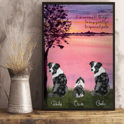 Dog Lovers To Special Pets Personalized Canvas Framed Matte Canvas 8x10