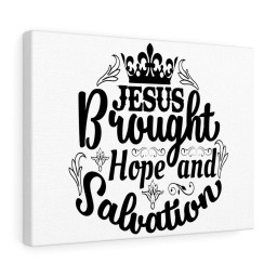 Scripture Canvas Hope And Salvation Christian Meaningful Framed Prints, Canvas Paintings Framed Matte Canvas 20x30