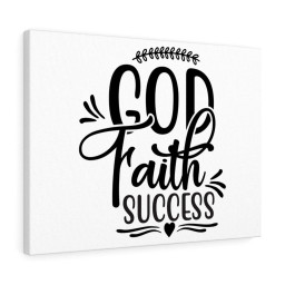 Scripture Canvas God Faith Success Christian Meaningful Framed Prints, Canvas Paintings Wrapped Canvas 12x16