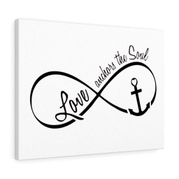 Scripture Canvas Love Anchors The Soul Christian Meaningful Framed Prints, Canvas Paintings Wrapped Canvas 12x16