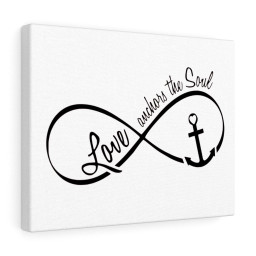 Scripture Canvas Love Anchors The Soul Christian Meaningful Framed Prints, Canvas Paintings Framed Matte Canvas 12x16