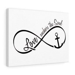 Scripture Canvas Love Anchors The Soul Christian Meaningful Framed Prints, Canvas Paintings Framed Matte Canvas 24x36