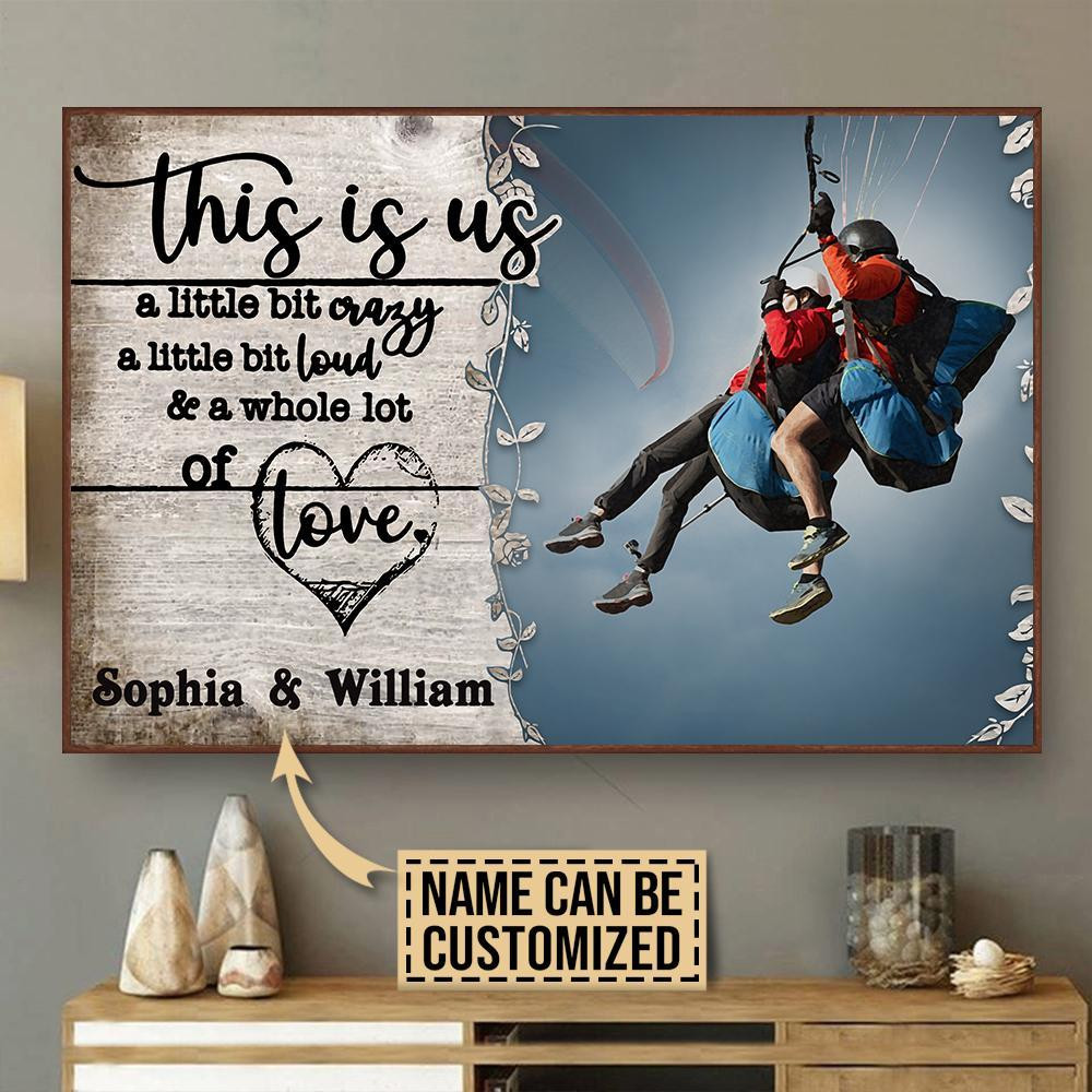 Personalized Canvas Art Painting, Canvas Gallery Hanging Paragliding A Little Bit Of Wall Art Framed Prints, Canvas Paintings Wrapped Canvas 8x10