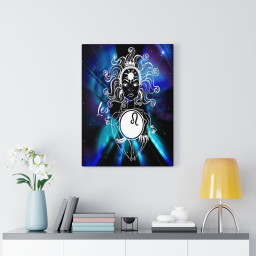 Leo Zodiac Horoscope Sign Constellation Canvas Print Astrology Ready to Hang Artwork Framed Matte Canvas 16x24