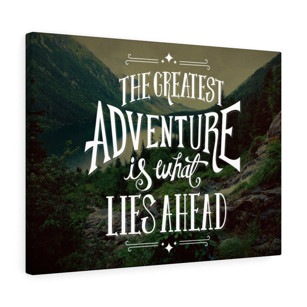 Inspirational Quote Canvas Greatest Adventure Wall Art Motivational Motto Inspiring Prints Artwork Decor Ready to Hang Framed Prints, Canvas Paintings Wrapped Canvas 8x10
