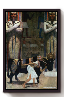Egyptian Myth And Legend Fairy Tales Illustrations By Maurice Greiffenhagen 01 Framed Canvas Framed Matte Canvas 8x10