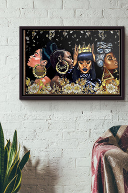 Black Woman Melanin Queen Unapologetic Dope Canvas n Framed Matte Canvas Framed Matte Canvas 12x16