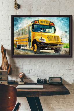 Bus Driver School Bus n Framed Matte Canvas Framed Matte Canvas 8x10
