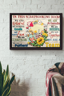 In This Scrapbooking Room Canvas n Framed Matte Canvas Framed Matte Canvas 12x16