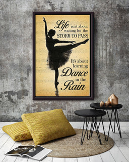 It's About Learning Dance In The Rain Gift For Dancer Framed Matte Canvas Framed Prints, Canvas Paintings Framed Matte Canvas 12x16