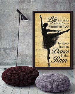 It's About Learning Dance In The Rain Gift For Dancer Framed Matte Canvas Framed Prints, Canvas Paintings Framed Matte Canvas 16x24