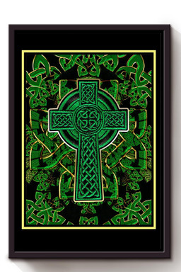Celtic Cross Patch Iron On Embroidered Pattern Gift For Furniture Decor Framed Canvas Framed Prints, Canvas Paintings Framed Matte Canvas 8x10