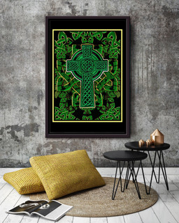 Celtic Cross Patch Iron On Embroidered Pattern Gift For Furniture Decor Framed Canvas Framed Prints, Canvas Paintings Framed Matte Canvas 20x30