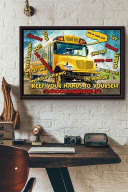 Bus Driver School Bus Driver Life Canvas n Framed Matte Canvas Framed Matte Canvas 8x10