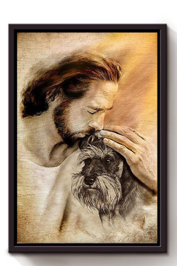 God With Dog God Gift For Dog Lover Christian Framed Matte Canvas Framed Prints, Canvas Paintings Framed Matte Canvas 8x10
