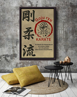 Goju Ryu Karate Sport Give For Japanese, Samurai, Martial Arts Class Decor Framed Canvas Framed Prints, Canvas Paintings Framed Matte Canvas 20x30