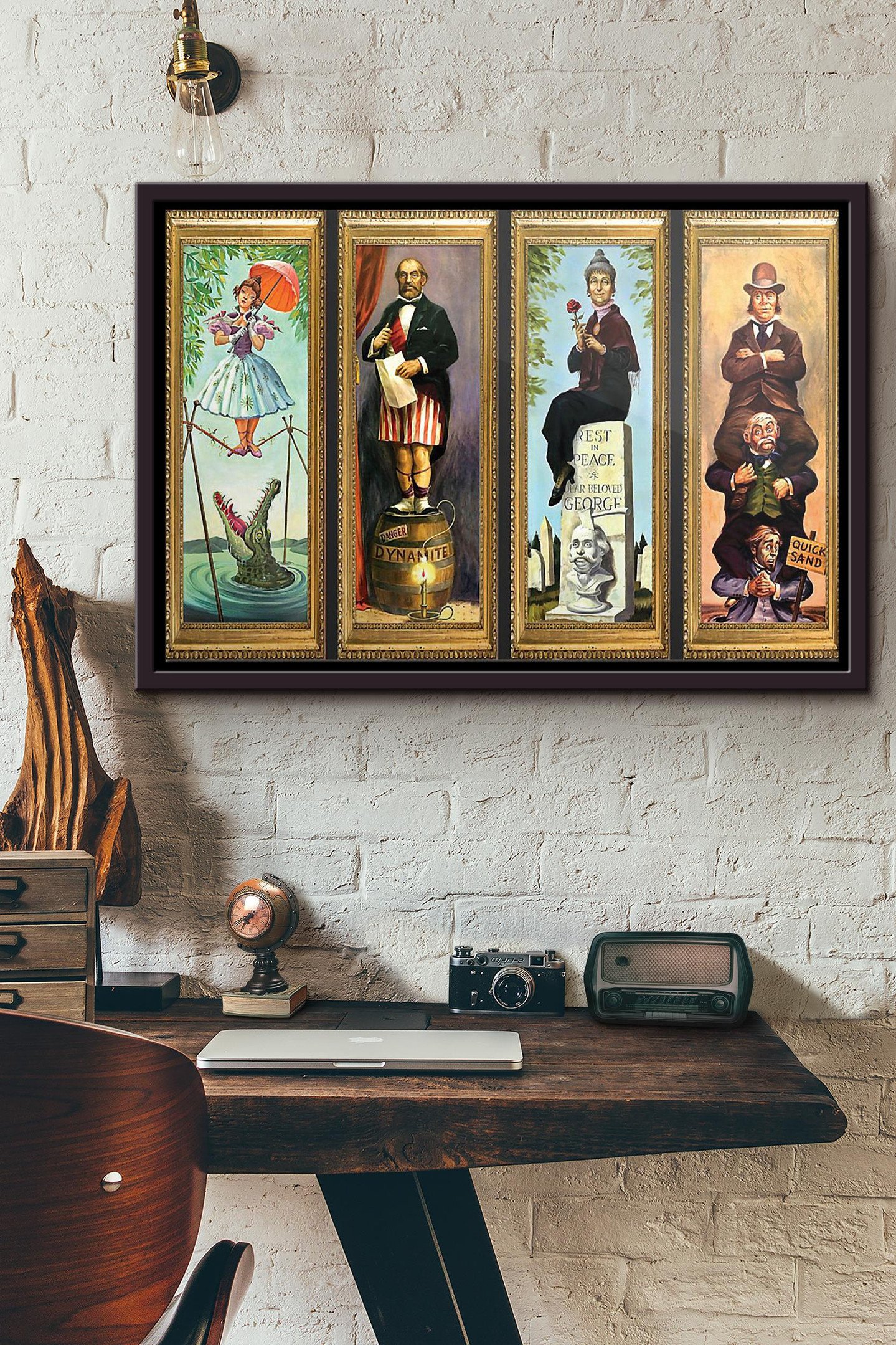 Haunted Mansion Stretching Room Canvas n Framed Matte Canvas | Aeticon ...