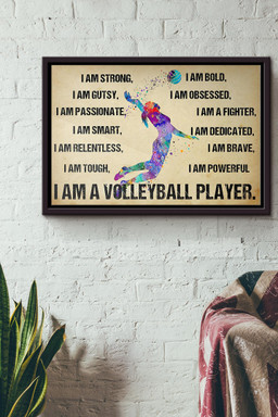I Am A Volleyball Player Canvas n Framed Matte Canvas Framed Matte Canvas 12x16