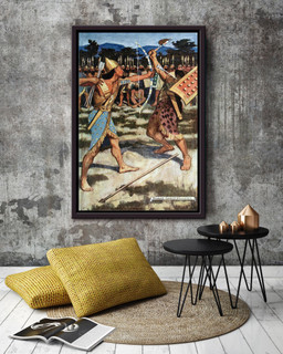 Egyptian Myth And Legend Fairy Tales Illustrations By Maurice Greiffenhagen 03 Framed Canvas Framed Matte Canvas 20x30