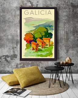 Galicia Canvas Painting Gift For Spanish Housewarming Framed Canvas Framed Prints, Canvas Paintings Framed Matte Canvas 20x30