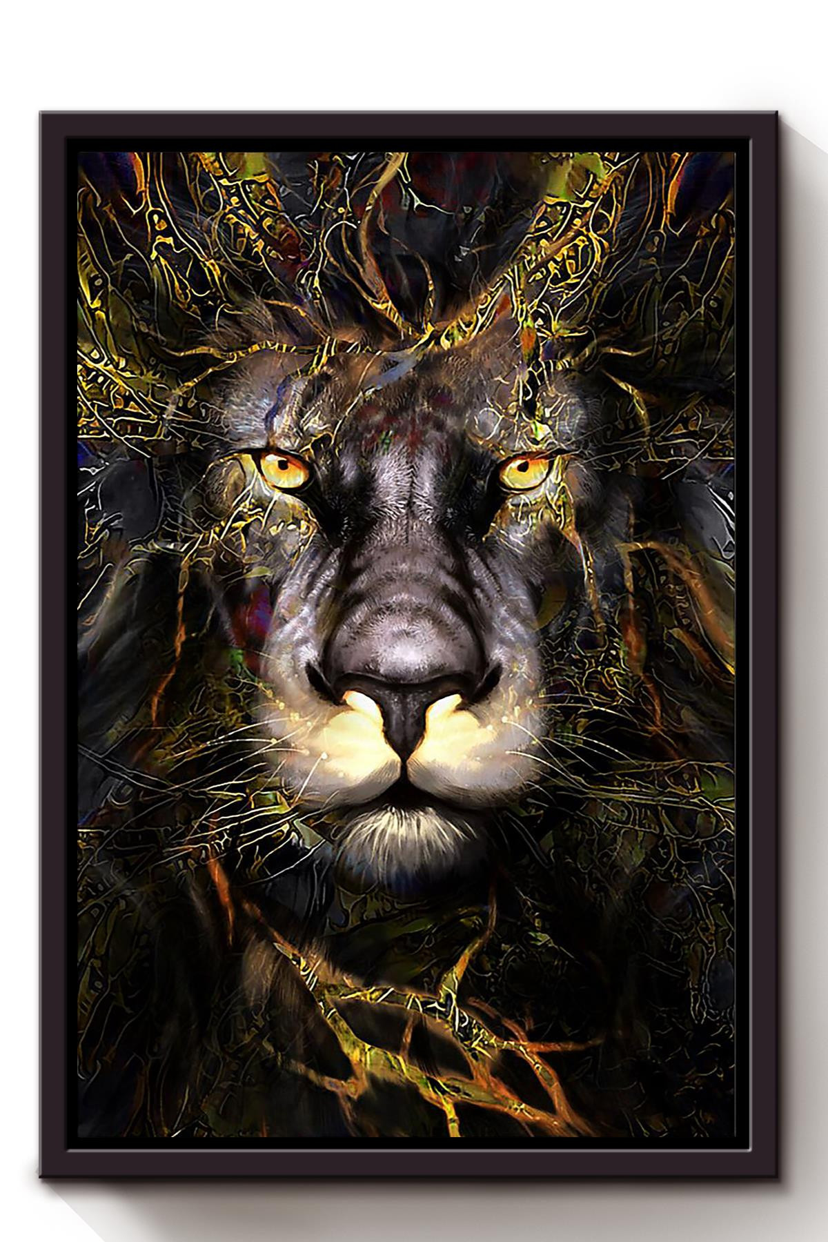 The Lion Of Judah Christian Gift For Son Of God Framed Canvas Framed Prints, Canvas Paintings Framed Matte Canvas 8x10