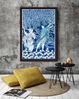 Orpheus With His Lute Colorful Fairy Tales Illustration By Dugald S Walker Framed Canvas Framed Matte Canvas 20x30