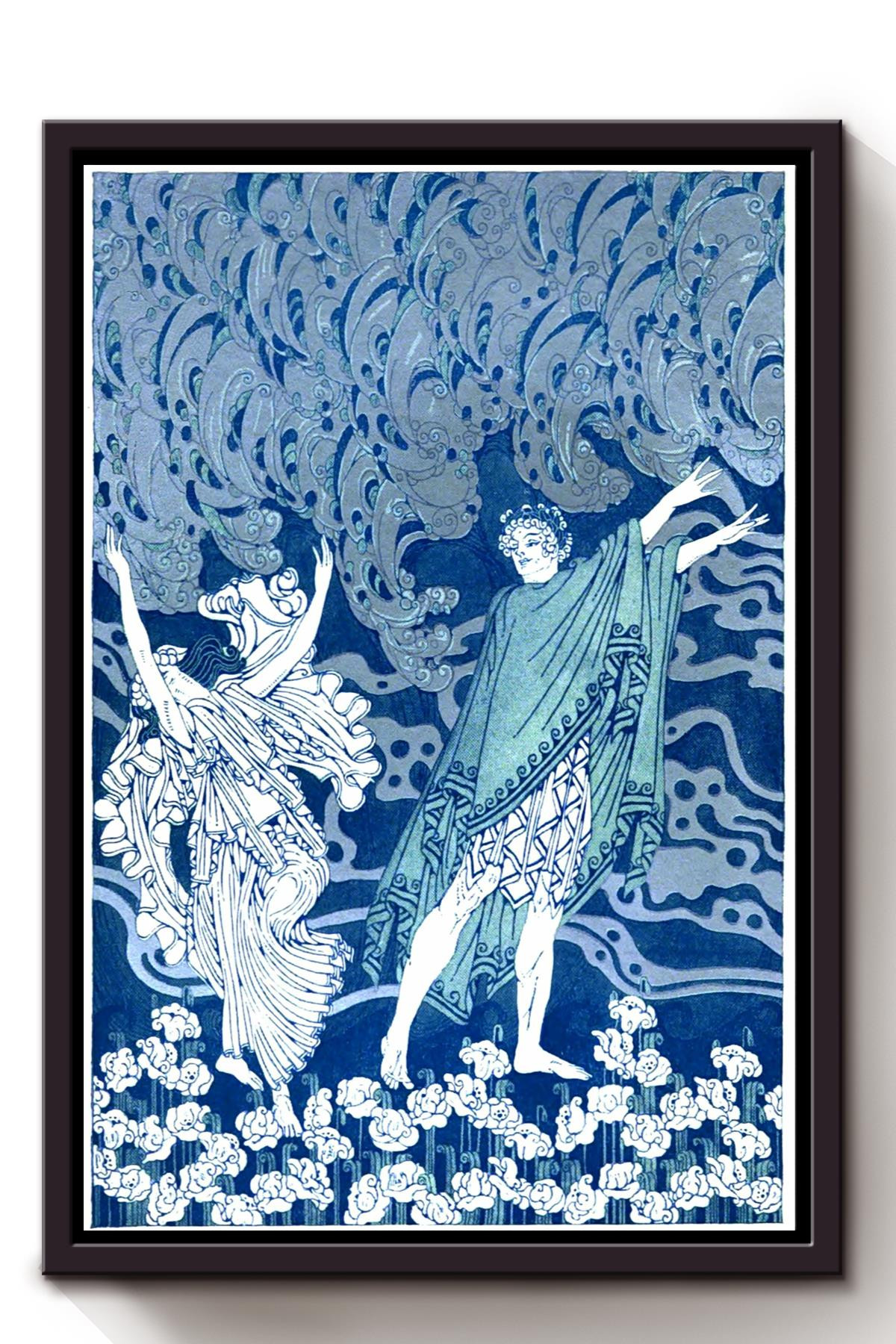 Orpheus With His Lute Colorful Fairy Tales Illustration By Dugald S Walker Framed Canvas Framed Matte Canvas 8x10