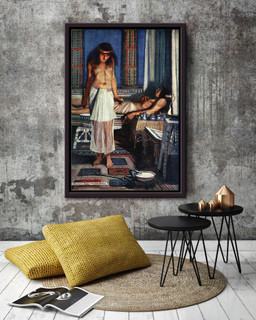 Egyptian Myth And Legend Fairy Tales Illustrations By Maurice Greiffenhagen 04 Framed Canvas Framed Matte Canvas 20x30