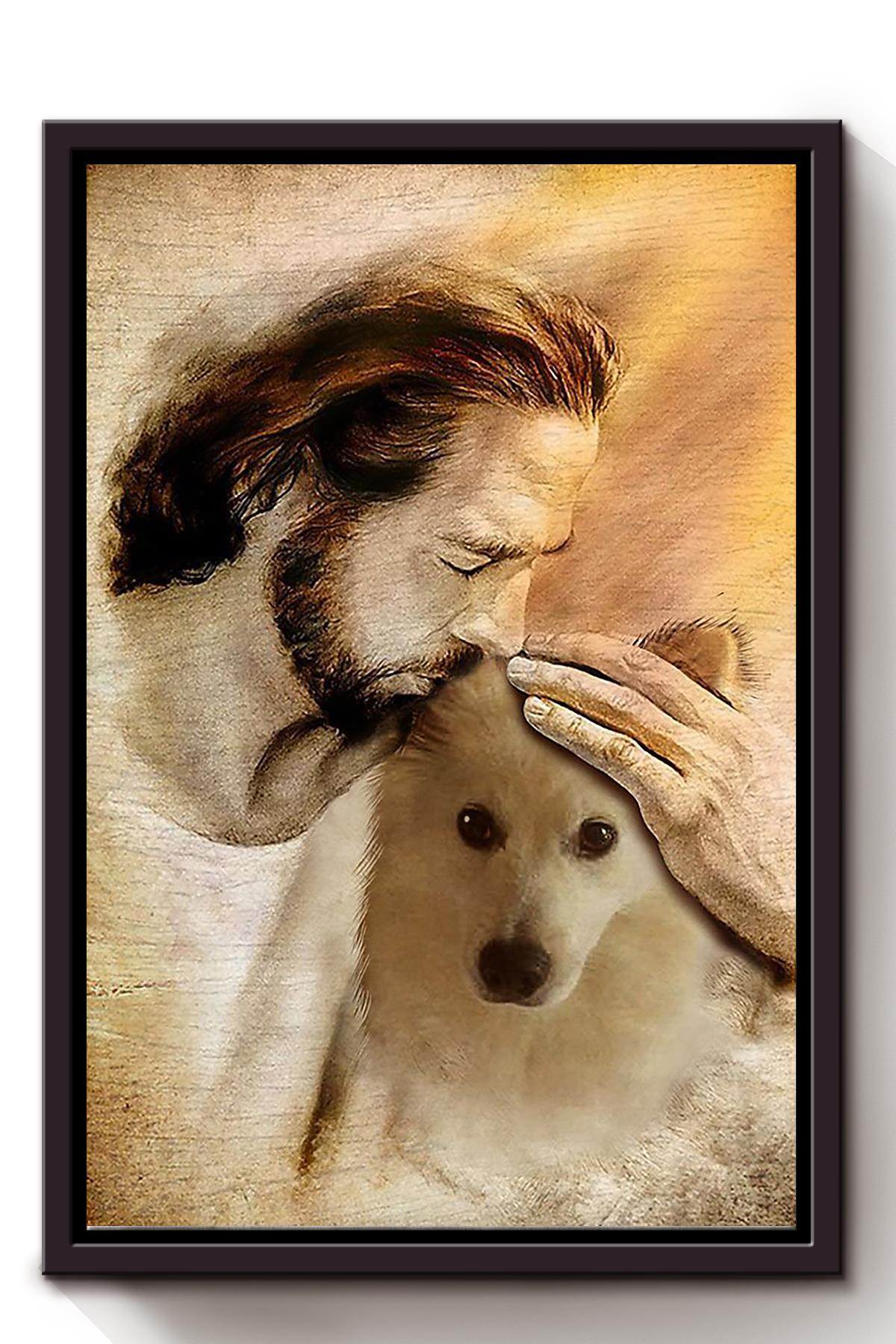 God Hold Alaska Dog God For Dog Lover Gift Framed Matte Canvas Framed Prints, Canvas Paintings Framed Matte Canvas 8x10