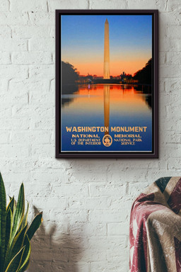 Washington Monument Canvas Decor Gift For Traveling Lover Tourists Souvenir Shop American Framed Matte Canvas Framed Prints, Canvas Paintings Framed Matte Canvas 8x10