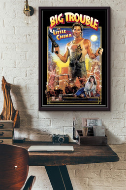 Big Trouble In Little China Canvas Decor Framed Matte Canvas Framed Matte Canvas 12x16