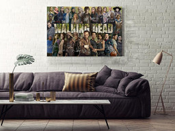 The Walking Dead Tv Series Actors Signature For Fan Canvas Framed Matte Canvas Framed Matte Canvas 12x16