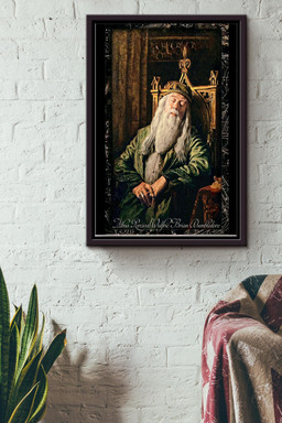 Albus Percival Wulfric Brian Dumbledore Sleeping Canvas,Gift For Potter Fan, Dumbledore Fan, Novel Lover Framed Matte Canvas Framed Matte Canvas 8x10