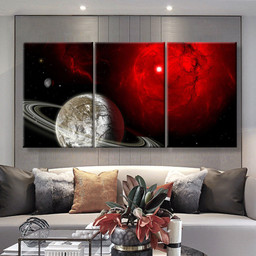 The Universe Abstract, Multi Canvas Painting Ideas, Multi Piece Panel Canvas Housewarming Gift Ideas Canvas Canvas Gallery Painting Framed Prints, Canvas Paintings Multi Panel Canvas 3PIECE(36 x18)