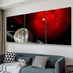 The Universe Abstract, Multi Canvas Painting Ideas, Multi Piece Panel Canvas Housewarming Gift Ideas Canvas Canvas Gallery Painting Framed Prints, Canvas Paintings Multi Panel Canvas 3PIECE(54x24)