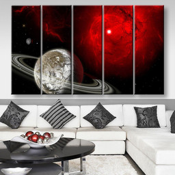 The Universe Abstract, Multi Canvas Painting Ideas, Multi Piece Panel Canvas Housewarming Gift Ideas Canvas Canvas Gallery Painting Framed Prints, Canvas Paintings Multi Panel Canvas 5PIECE-(80x48)