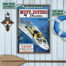 Personalized Canvas Painting Frames Diving Retro Muff Divers Union Framed Prints, Canvas Paintings Wrapped Canvas 8x10