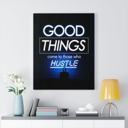 Good Things Inspirational Verse Printed On Ready To Hang Stretched Canvas Framed Matte Canvas 16x24