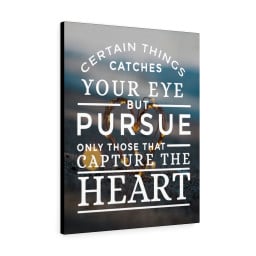 Capture the Heart Inspirational Ready to Hang Canvas Framed Prints, Canvas Paintings Framed Matte Canvas 24x36